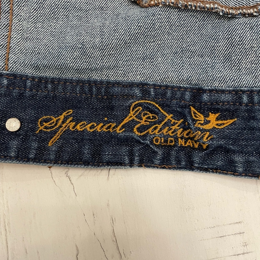 Girls Jean Jacket Cropped. Size Small Old Navy Special Edition - Picture 6 of 7